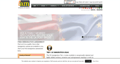 Desktop Screenshot of immigrationandmigration.com