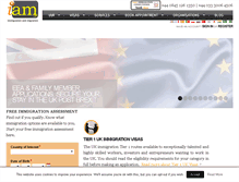 Tablet Screenshot of immigrationandmigration.com
